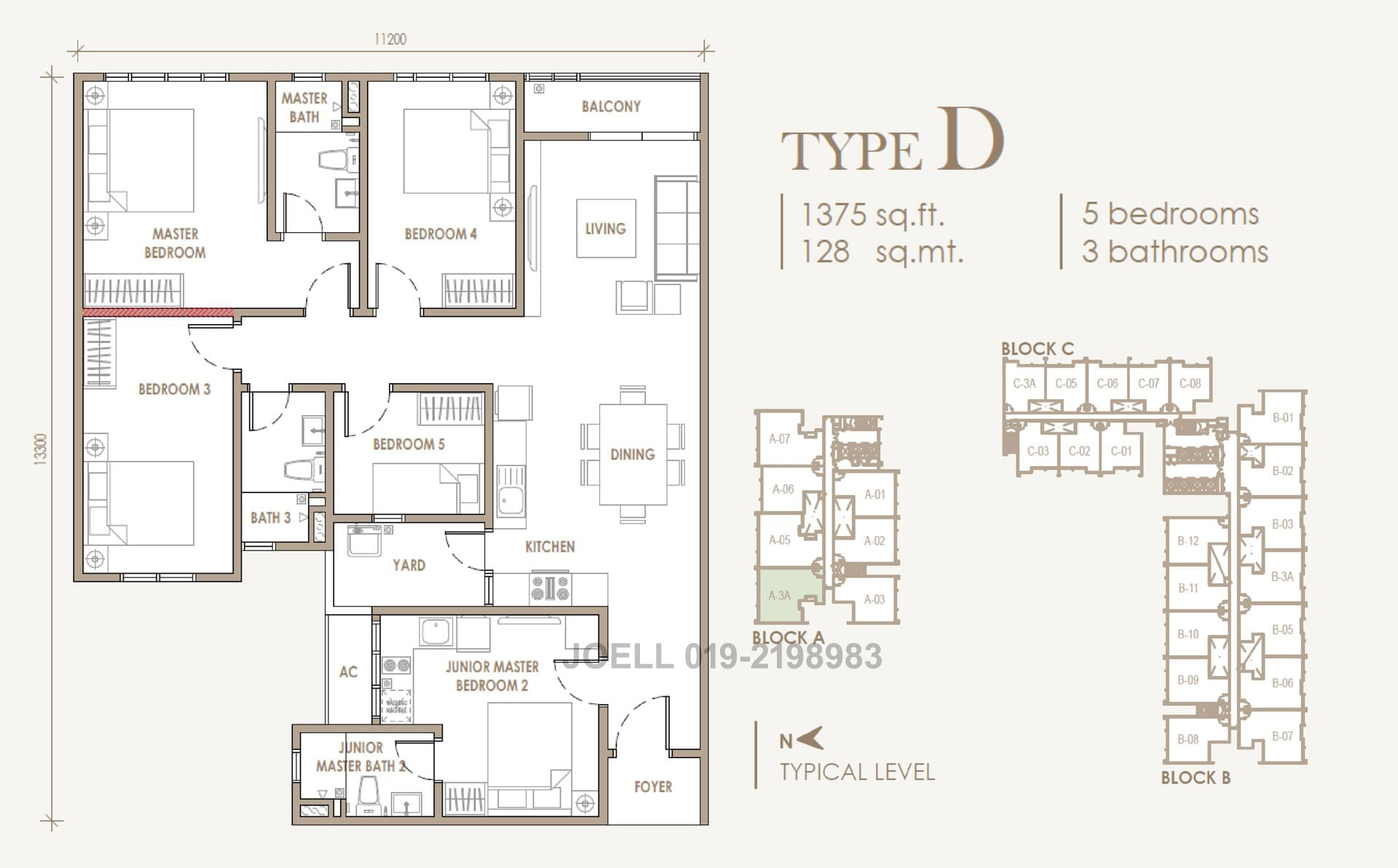 Type D 1375sf